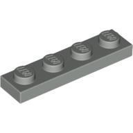 Lego destička 1x4, světle šedá (371002)